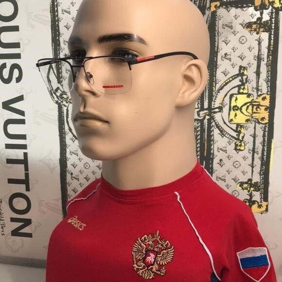 NEW & 100% AUTHENTIC Prada VPS 51M Linea Rossa eyeglasses - Picture 6 of 13